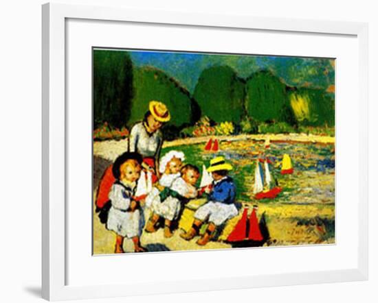 Les Tuileries-Pablo Picasso-Framed Art Print