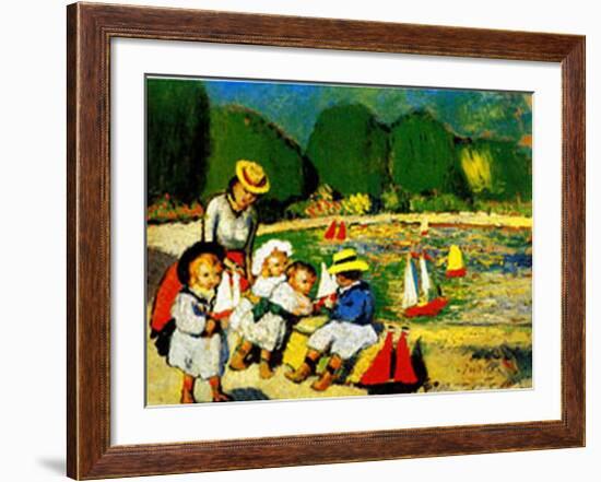 Les Tuileries-Pablo Picasso-Framed Art Print