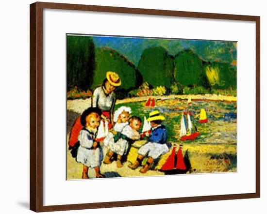 Les Tuileries-Pablo Picasso-Framed Art Print