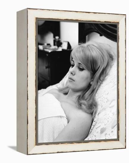 LES VACANCES PORTUGAISES, 1963 directed by PIERRE KAST Catherine Deneuve (b/w photo)-null-Framed Stretched Canvas