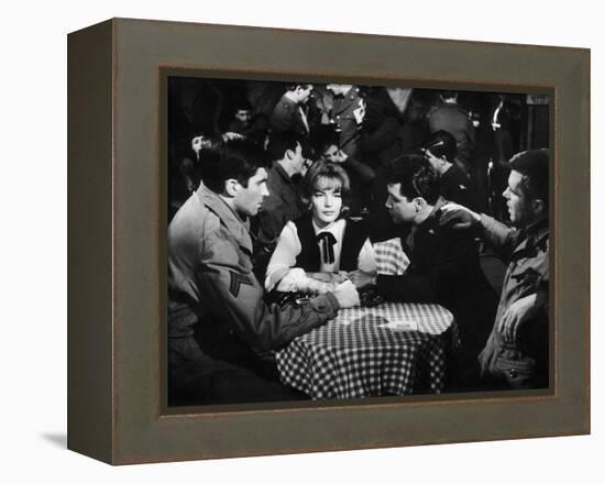 Les Vainqueurs THE VICTORS by Carl Foreman with George Hamilton,Romy Schneider and George Peppard, -null-Framed Stretched Canvas