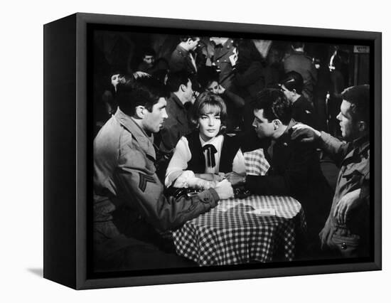 Les Vainqueurs THE VICTORS by Carl Foreman with George Hamilton,Romy Schneider and George Peppard, -null-Framed Stretched Canvas