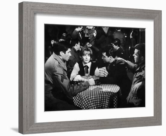 Les Vainqueurs THE VICTORS by Carl Foreman with George Hamilton,Romy Schneider and George Peppard, -null-Framed Photo