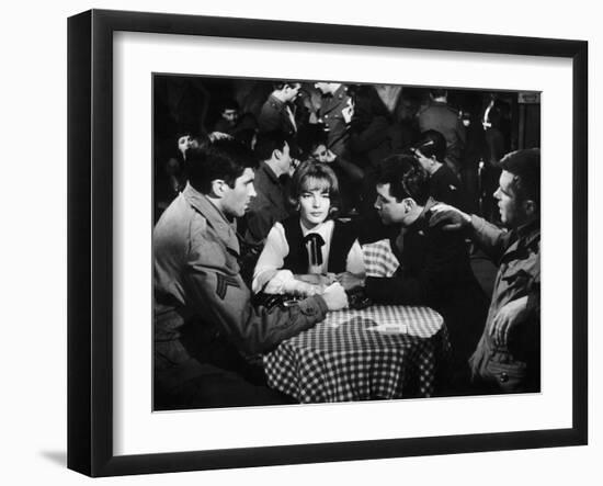 Les Vainqueurs THE VICTORS by Carl Foreman with George Hamilton,Romy Schneider and George Peppard, -null-Framed Photo