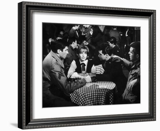 Les Vainqueurs THE VICTORS by Carl Foreman with George Hamilton,Romy Schneider and George Peppard, -null-Framed Photo