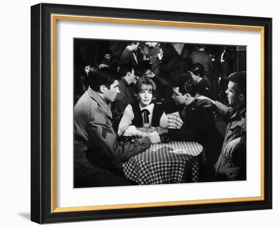 Les Vainqueurs THE VICTORS by Carl Foreman with George Hamilton,Romy Schneider and George Peppard, -null-Framed Photo