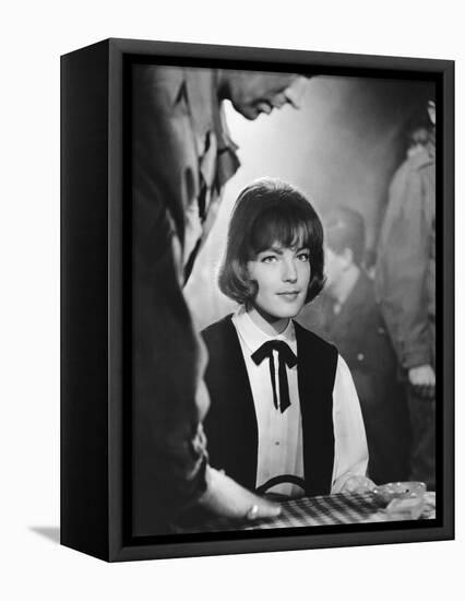 Les Vainqueurs THE VICTORS by Carl Foreman with Romy Schneider, 1963 (b/w photo)-null-Framed Stretched Canvas