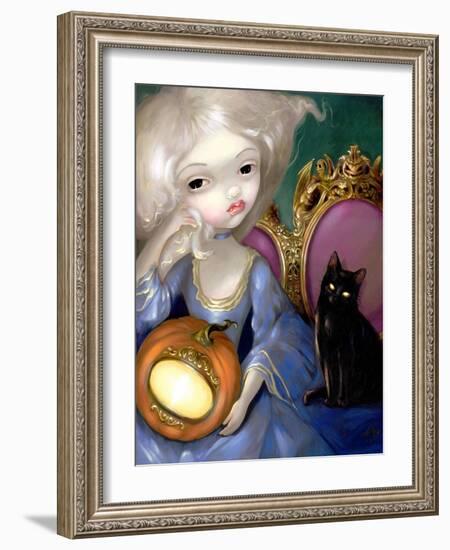 Les Vampires: Lanterne-Citrouille-Jasmine Becket-Griffith-Framed Art Print