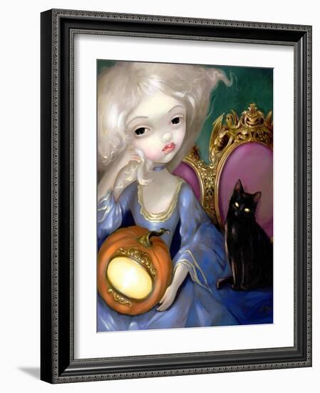 Les Vampires: Lanterne-Citrouille-Jasmine Becket-Griffith-Framed Art Print