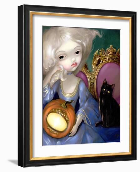 Les Vampires: Lanterne-Citrouille-Jasmine Becket-Griffith-Framed Art Print