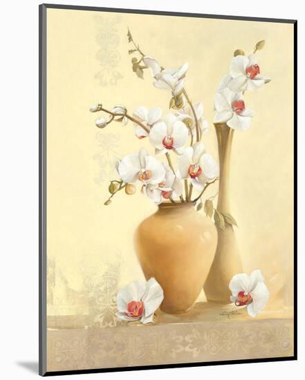 Les Vases D'Orchidées-Gerard Beauvoir-Mounted Art Print