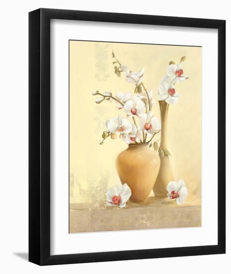 Les Vases D'Orchidées-Gerard Beauvoir-Framed Art Print