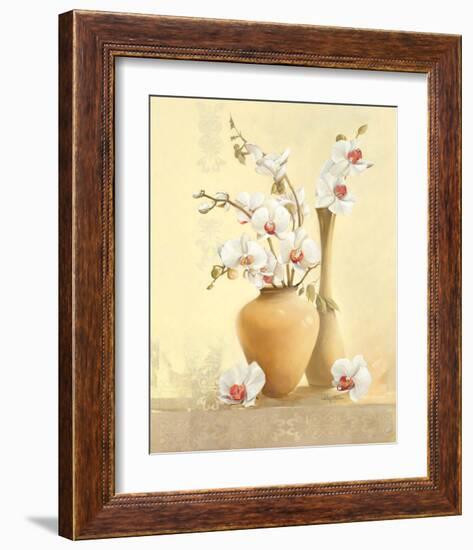 Les Vases D'Orchidées-Gerard Beauvoir-Framed Art Print