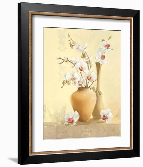 Les Vases D'Orchidées-Gerard Beauvoir-Framed Art Print