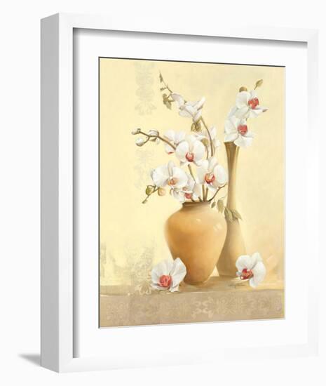 Les Vases D'Orchidées-Gerard Beauvoir-Framed Art Print