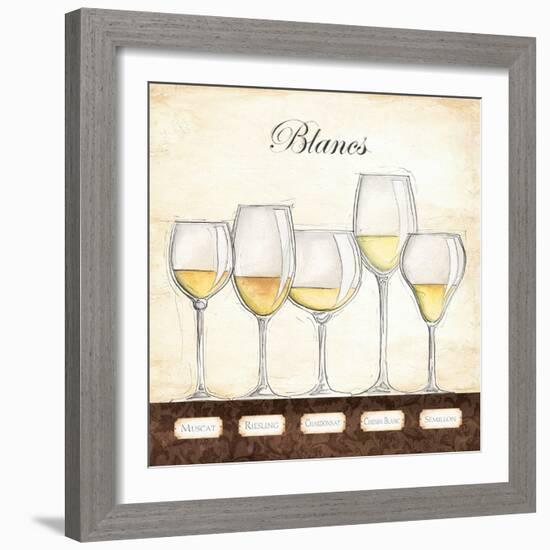 Les Vins Blancs-Andrea Laliberte-Framed Art Print