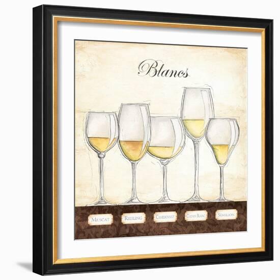 Les Vins Blancs-Andrea Laliberte-Framed Art Print