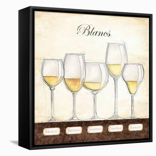 Les Vins Blancs-Andrea Laliberte-Framed Stretched Canvas