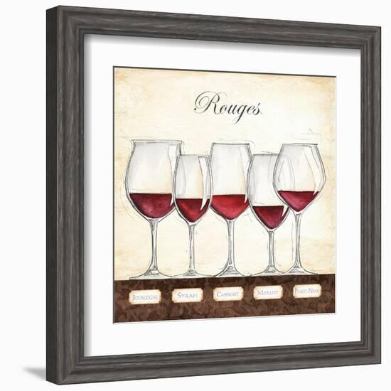 Les Vins Rouges-Andrea Laliberte-Framed Art Print