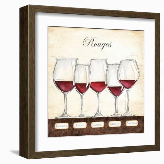 Les Vins Rouges-Andrea Laliberte-Framed Art Print