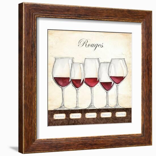 Les Vins Rouges-Andrea Laliberte-Framed Art Print