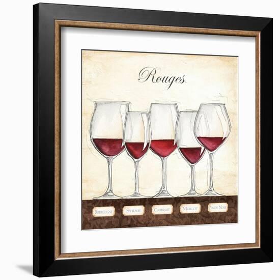 Les Vins Rouges-Andrea Laliberte-Framed Art Print