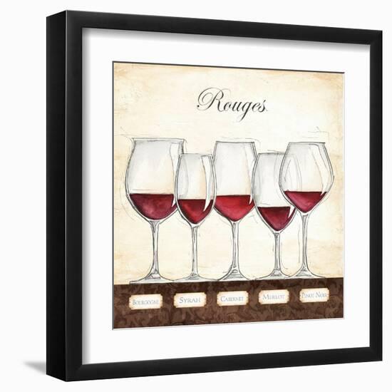 Les Vins Rouges-Andrea Laliberte-Framed Art Print