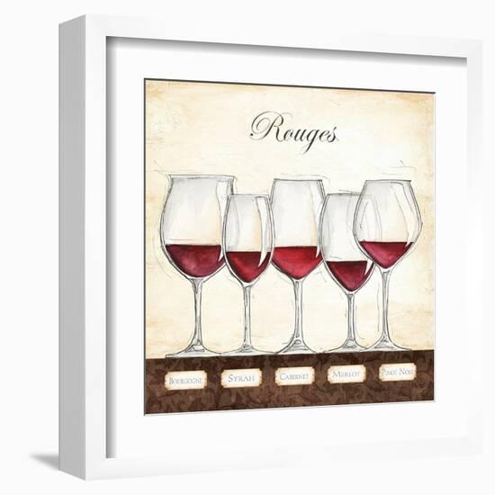 Les Vins Rouges-Andrea Laliberte-Framed Art Print