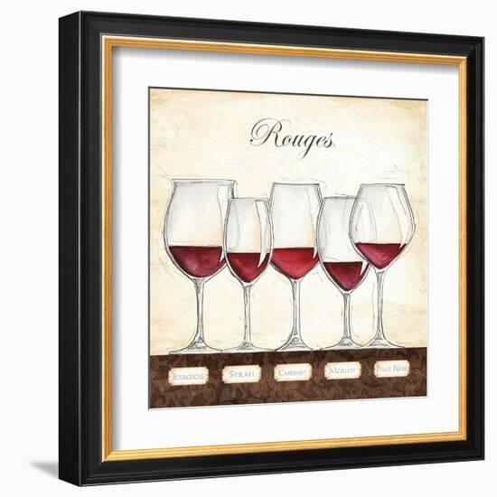 Les Vins Rouges-Andrea Laliberte-Framed Art Print