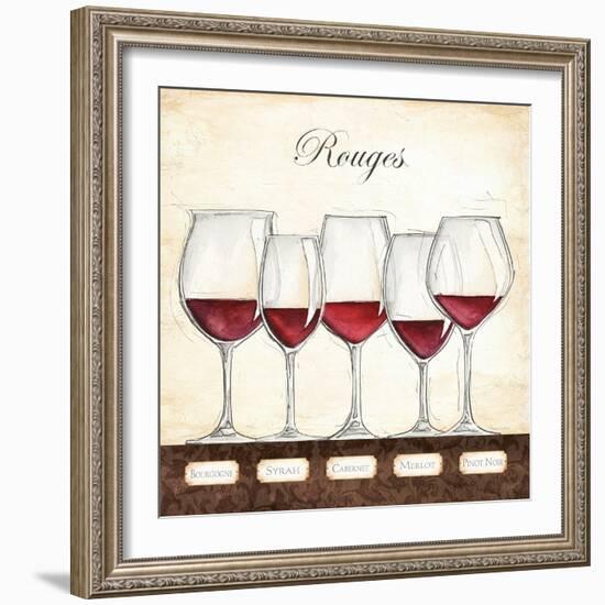 Les Vins Rouges-Andrea Laliberte-Framed Art Print