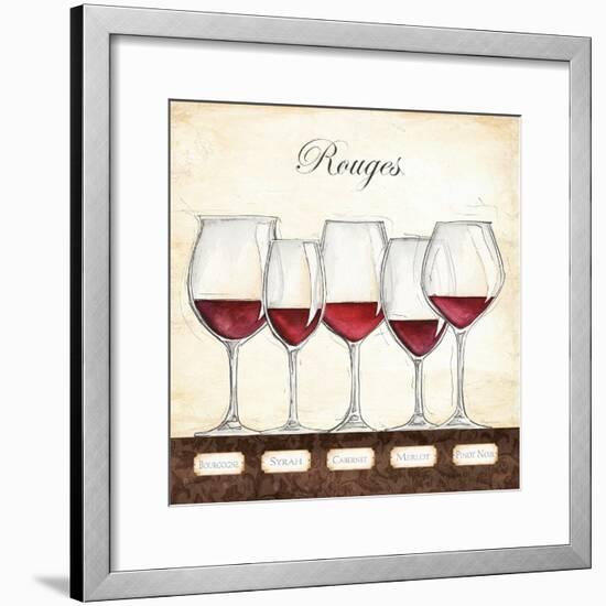 Les Vins Rouges-Andrea Laliberte-Framed Art Print