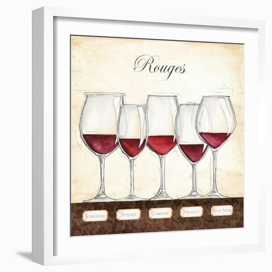 Les Vins Rouges-Andrea Laliberte-Framed Art Print