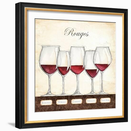 Les Vins Rouges-Andrea Laliberte-Framed Art Print