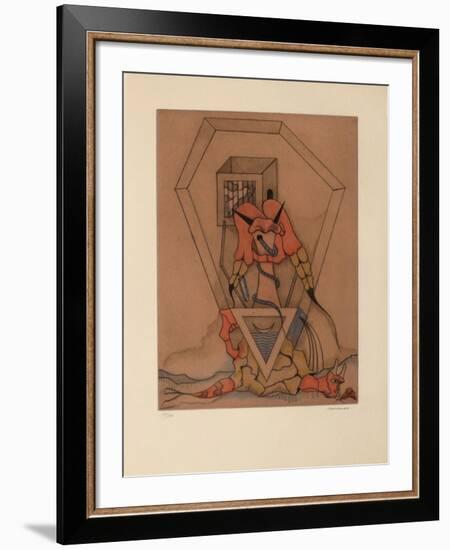 Les Vitriers 1-Jorge Camacho-Framed Limited Edition