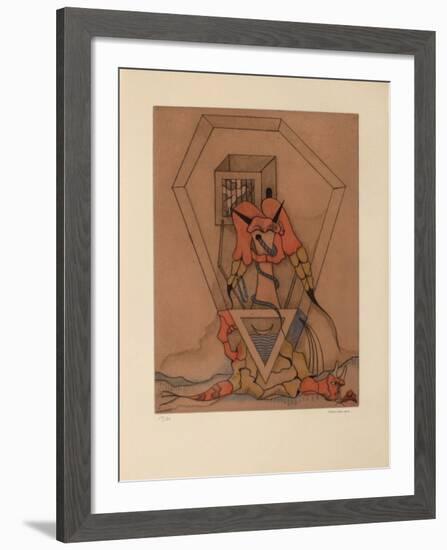 Les Vitriers 1-Jorge Camacho-Framed Limited Edition