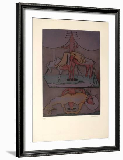 Les Vitriers 5-Jorge Camacho-Framed Limited Edition