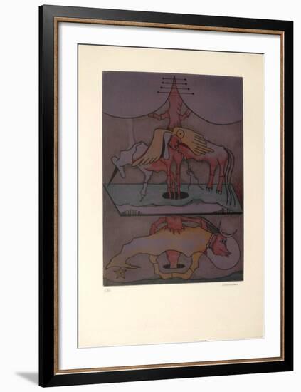 Les Vitriers 5-Jorge Camacho-Framed Limited Edition