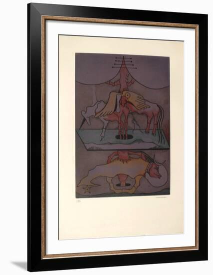 Les Vitriers 5-Jorge Camacho-Framed Limited Edition