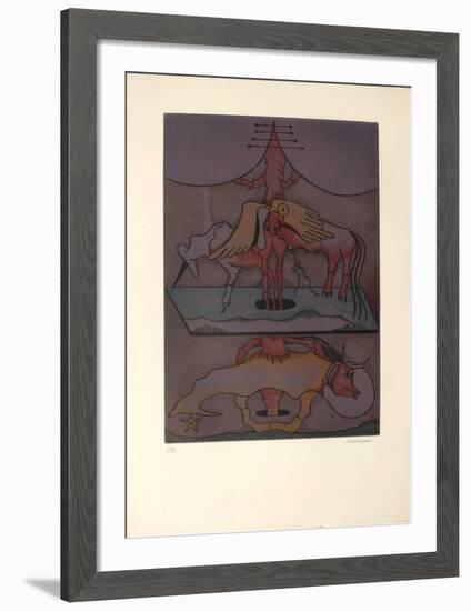 Les Vitriers 5-Jorge Camacho-Framed Limited Edition