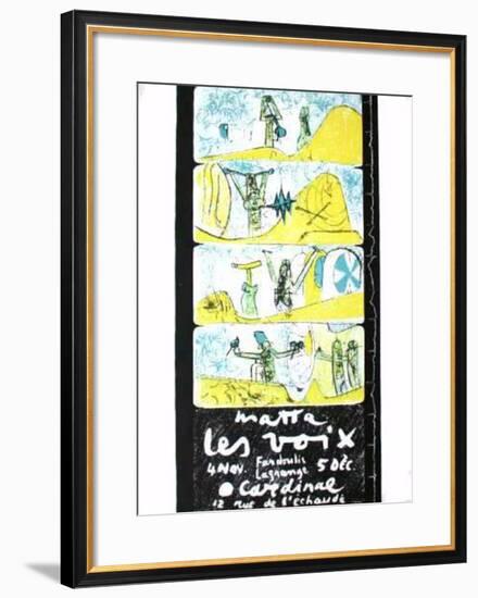 Les Voix-Roberto Matta-Framed Premium Edition