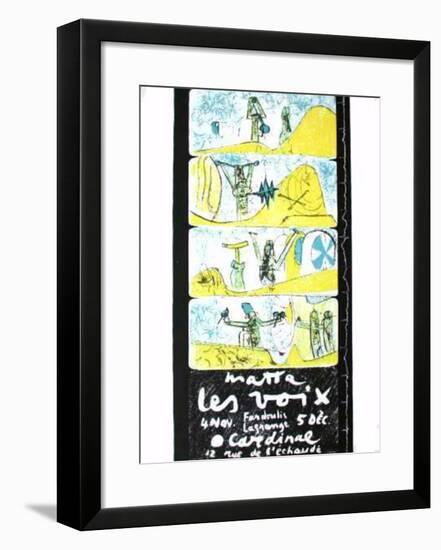 Les Voix-Roberto Matta-Framed Premium Edition