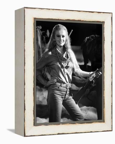 Les Voleurs by Trains THE TRAIN ROBBERS by BurtKennedy with Ann-Margret, 1973 (b/w photo)-null-Framed Stretched Canvas