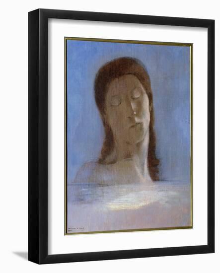 Les Yeux Clos Painting by Odilon Redon (1840-1916) 1890 Sun. 0,44X0,36 M - Musee D'orsay Paris - Ey-Odilon Redon-Framed Giclee Print