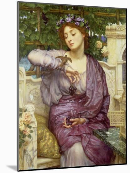 Lesbia with Her Sparrow, 1907-Edward John Poynter-Mounted Giclee Print