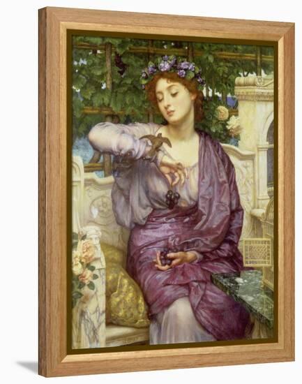 Lesbia with Her Sparrow, 1907-Edward John Poynter-Framed Premier Image Canvas