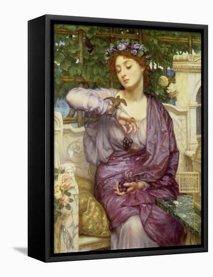 Lesbia with Her Sparrow, 1907-Edward John Poynter-Framed Premier Image Canvas