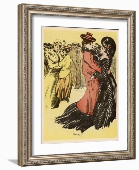 Lesbian Dance Hall Paris-Minartz-Framed Photographic Print