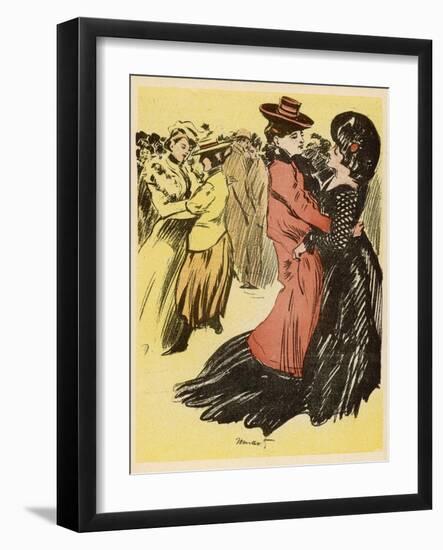 Lesbian Dance Hall Paris-Minartz-Framed Photographic Print