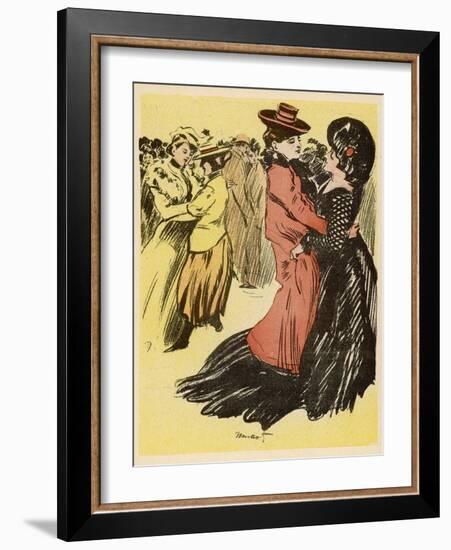 Lesbian Dance Hall Paris-Minartz-Framed Photographic Print