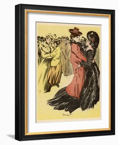 Lesbian Dance Hall Paris-Minartz-Framed Photographic Print